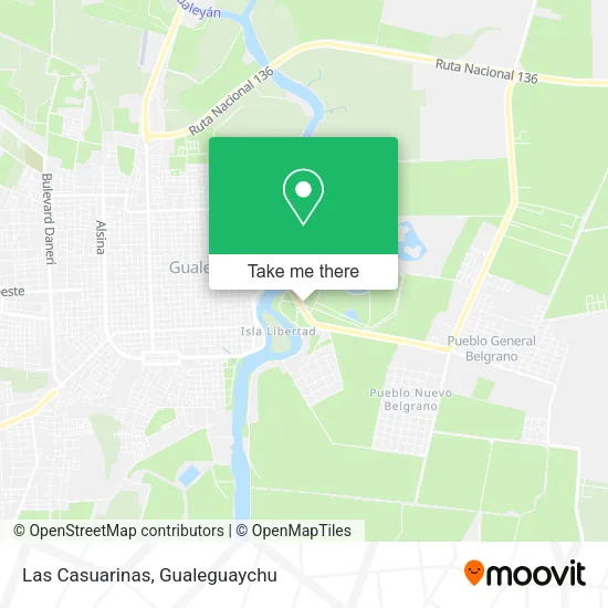 Mapa de Las Casuarinas
