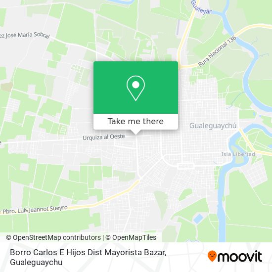 Mapa de Borro Carlos E Hijos Dist Mayorista Bazar