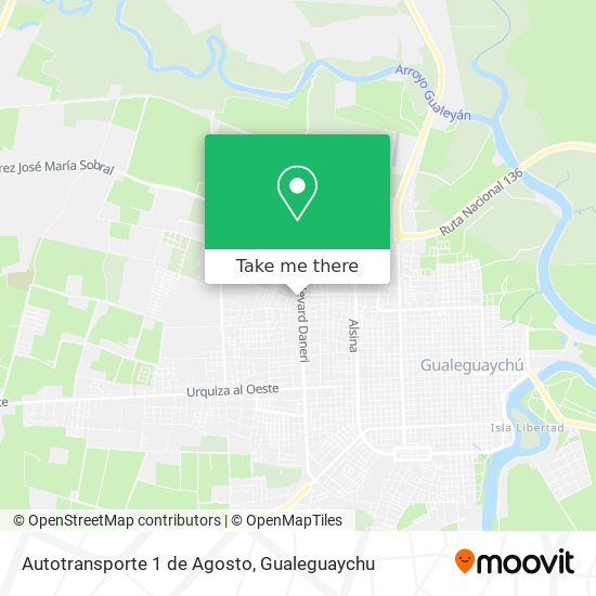 Autotransporte 1 de Agosto map