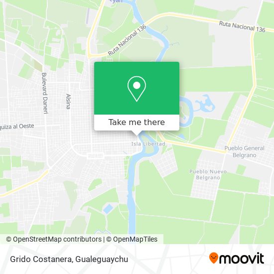 Mapa de Grido Costanera