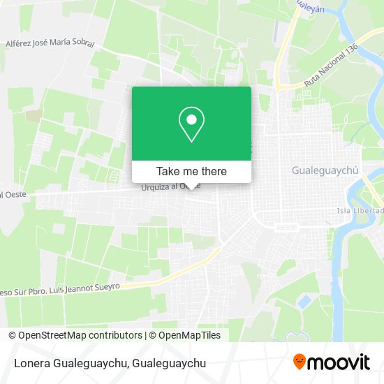 Lonera Gualeguaychu map