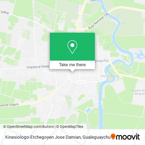 Kinesiologo-Etchegoyen Jose Damian map