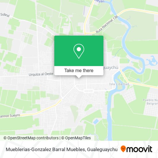 Mapa de Mueblerias-Gonzalez Barral Muebles