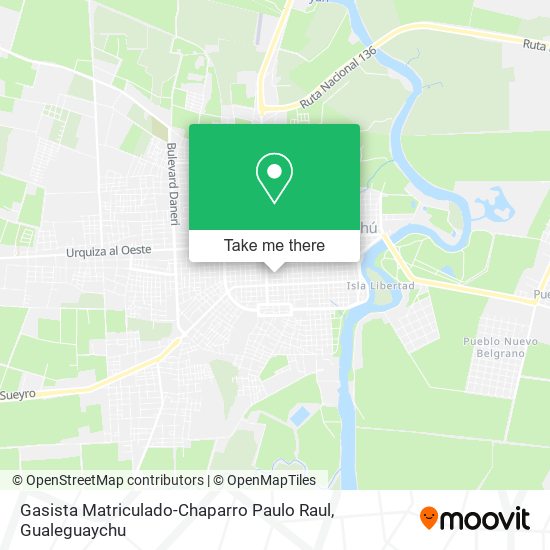 Gasista Matriculado-Chaparro Paulo Raul map