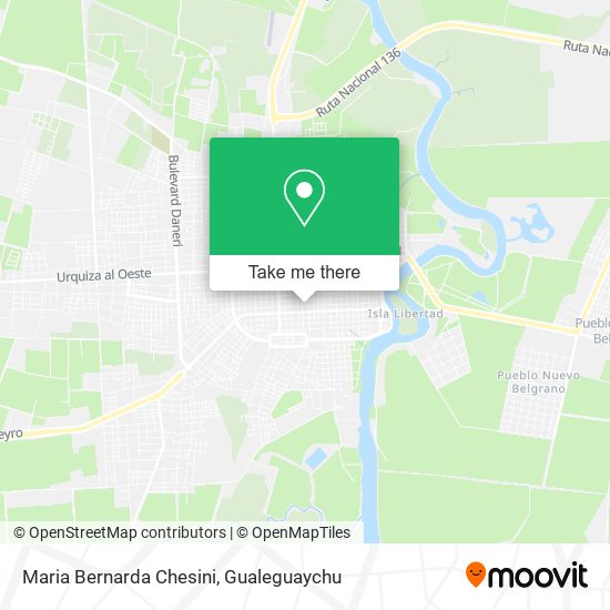 Maria Bernarda Chesini map