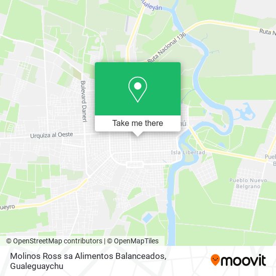 Molinos Ross sa Alimentos Balanceados map