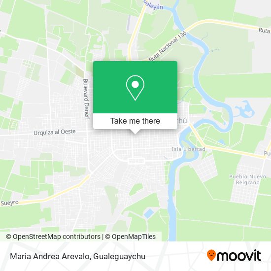 Maria Andrea Arevalo map