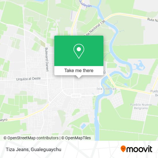 Tiza Jeans map