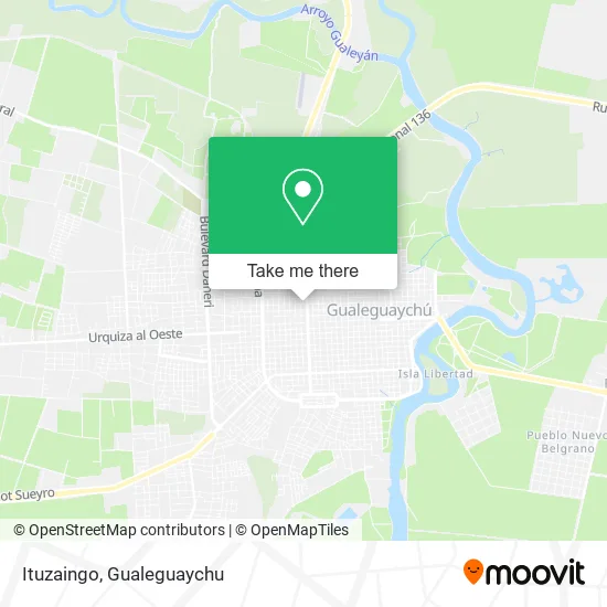 Ituzaingo map