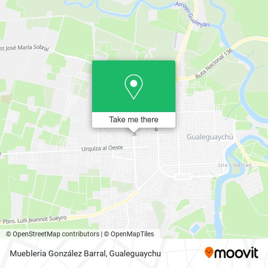 Muebleria González Barral map