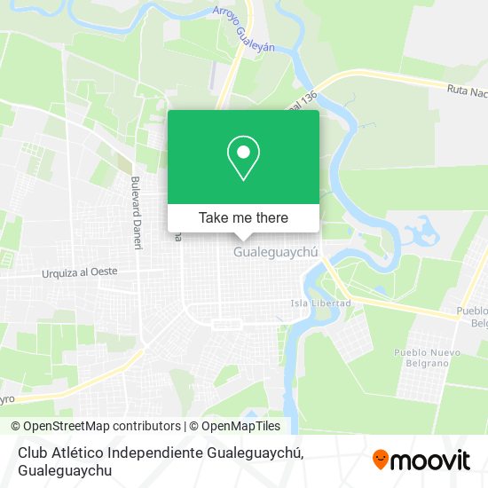 Club Atlético Independiente Gualeguaychú map