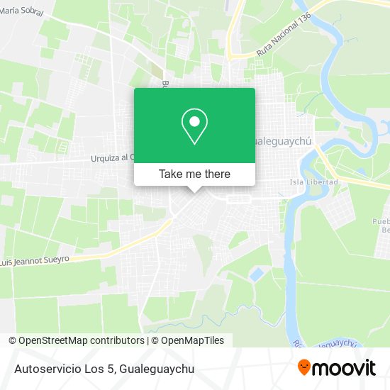 Autoservicio Los 5 map