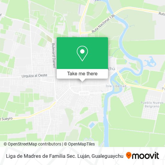 Liga de Madres de Familia Sec. Luján map