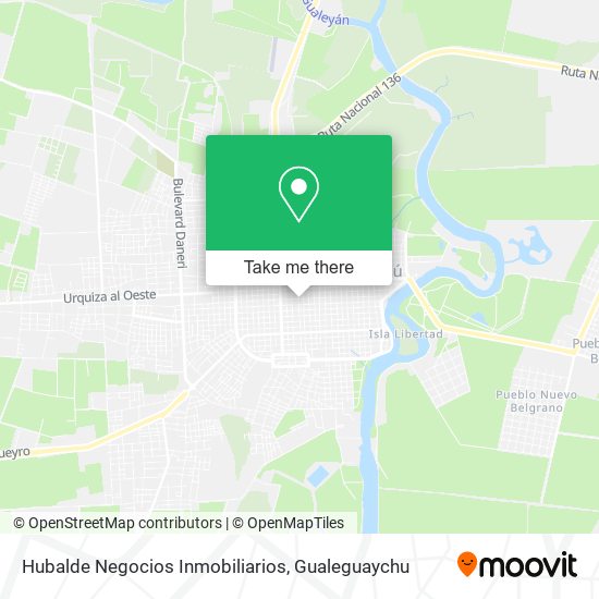 Mapa de Hubalde Negocios Inmobiliarios