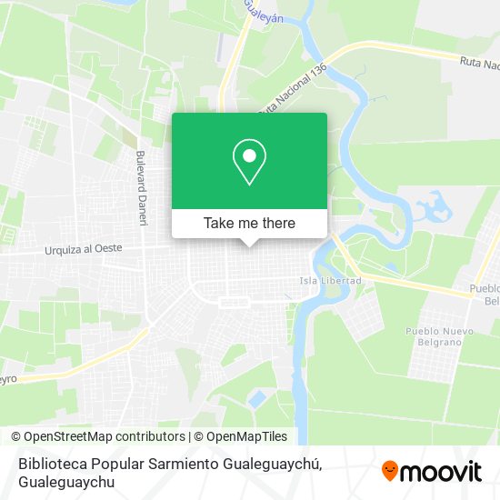 Biblioteca Popular Sarmiento Gualeguaychú map