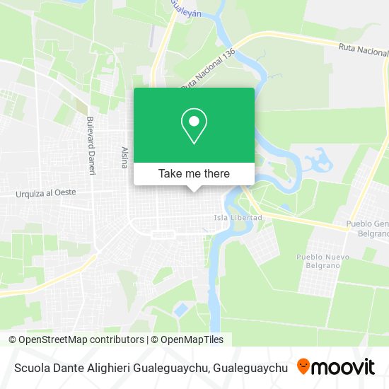Scuola Dante Alighieri Gualeguaychu map