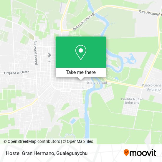 Mapa de Hostel Gran Hermano