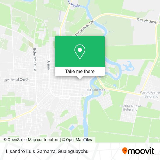 Mapa de Lisandro Luis Gamarra