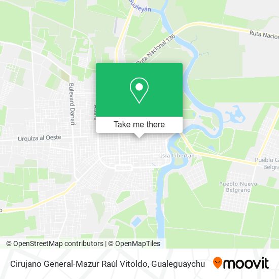 Cirujano General-Mazur Raúl Vitoldo map