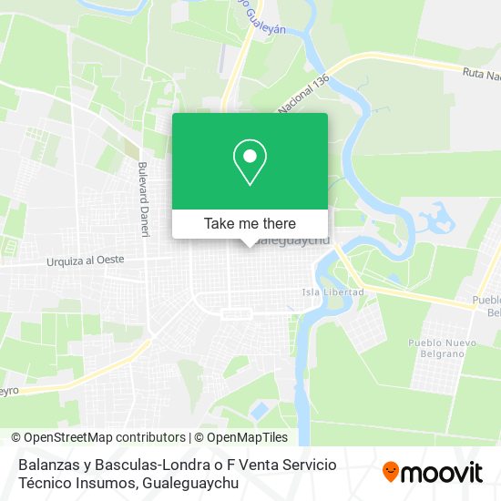 Balanzas y Basculas-Londra o F Venta Servicio Técnico Insumos map