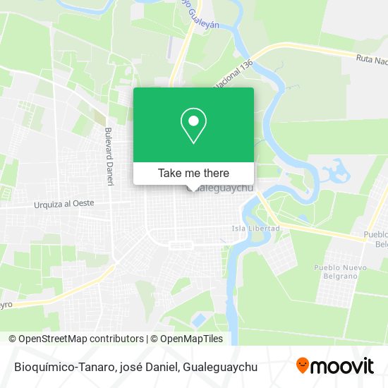 Bioquímico-Tanaro, josé Daniel map