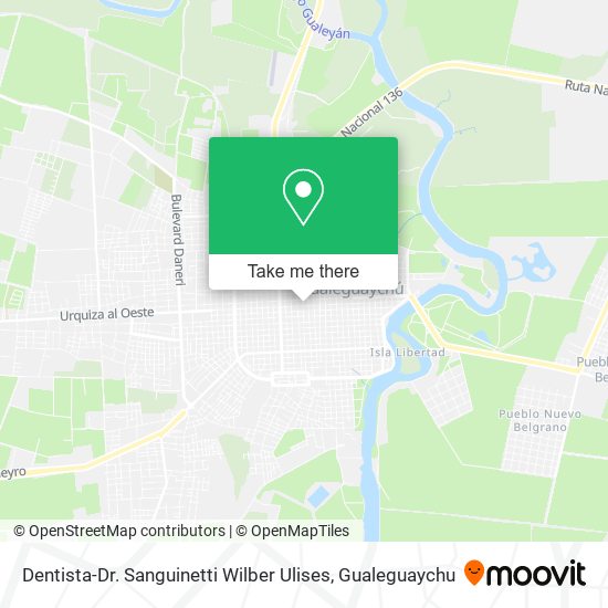 Dentista-Dr. Sanguinetti Wilber Ulises map