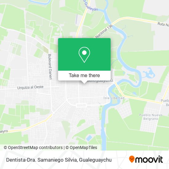Mapa de Dentista-Dra. Samaniego Silvia
