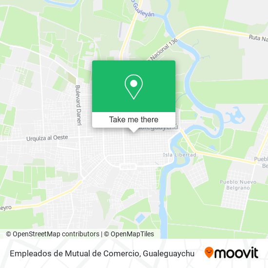 Empleados de Mutual de Comercio map