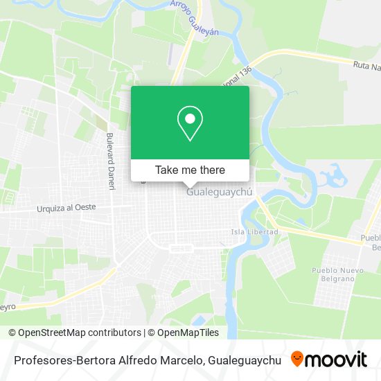 Profesores-Bertora Alfredo Marcelo map
