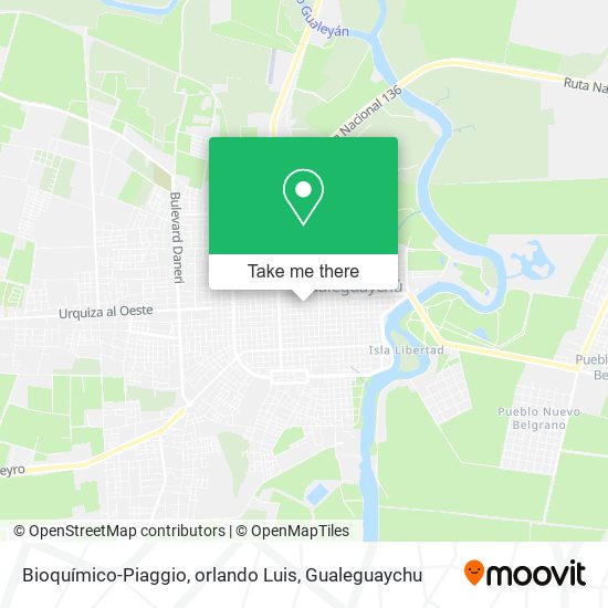 Bioquímico-Piaggio, orlando Luis map