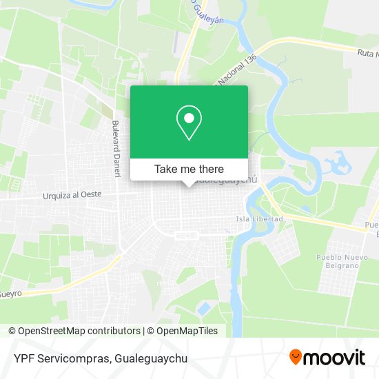 Mapa de YPF Servicompras