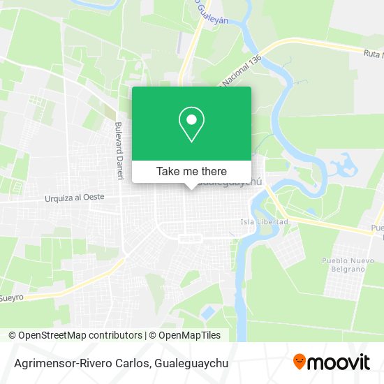 Mapa de Agrimensor-Rivero Carlos
