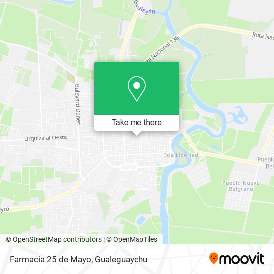 Farmacia 25 de Mayo map