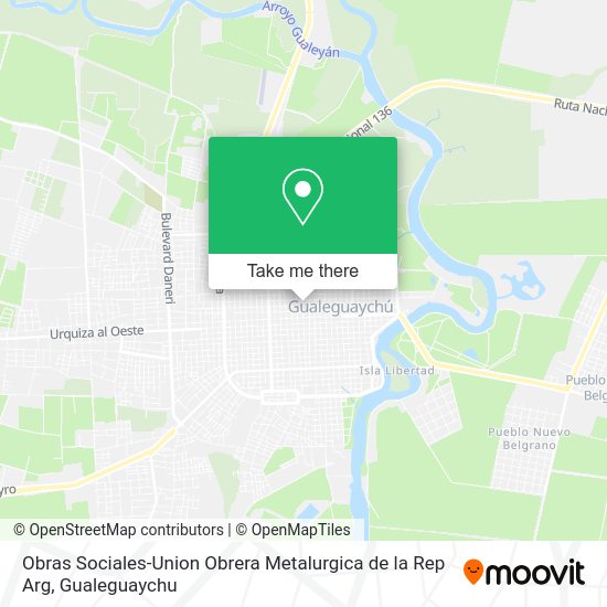 Mapa de Obras Sociales-Union Obrera Metalurgica de la Rep Arg