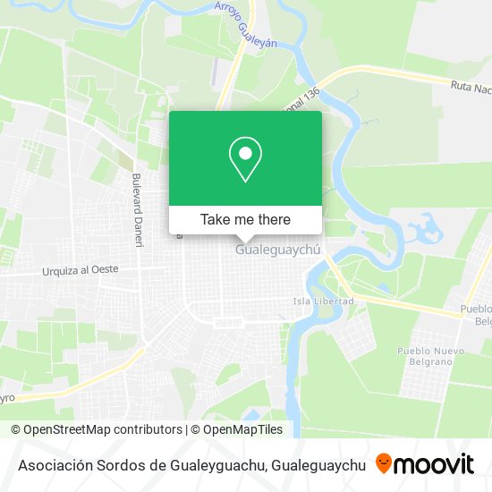 Asociación Sordos de Gualeyguachu map