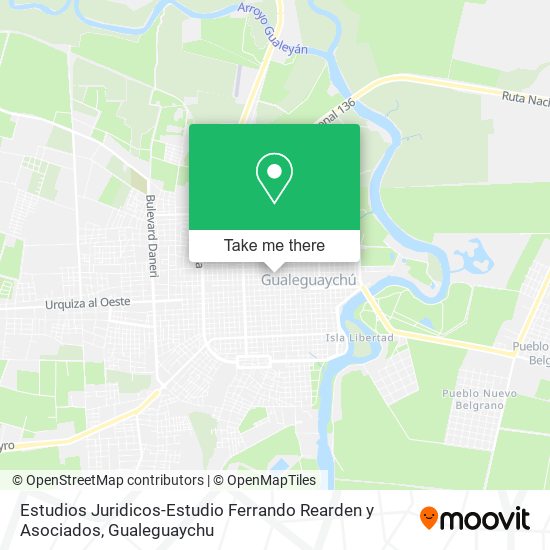 Mapa de Estudios Juridicos-Estudio Ferrando Rearden y Asociados