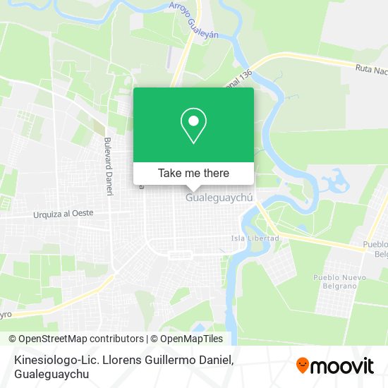 Kinesiologo-Lic. Llorens Guillermo Daniel map