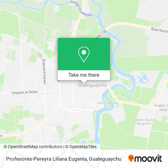 Profesores-Pereyra Liliana Eugenia map