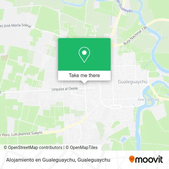 Mapa de Alojamiento en Gualeguaychu