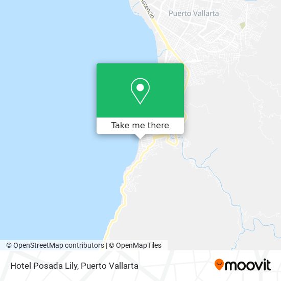 Mapa de Hotel Posada Lily