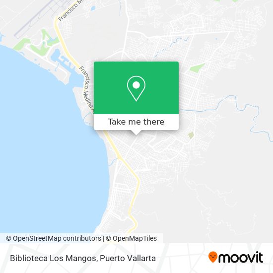 Biblioteca Los Mangos map