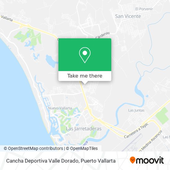 Mapa de Cancha Deportiva Valle Dorado