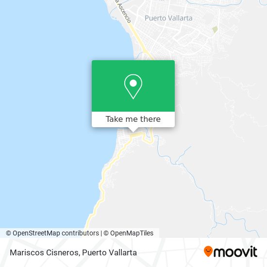 Mariscos Cisneros map