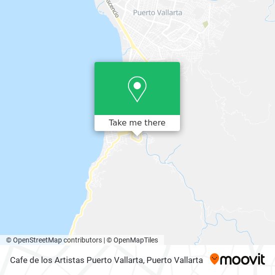 Cafe de los Artistas Puerto Vallarta map