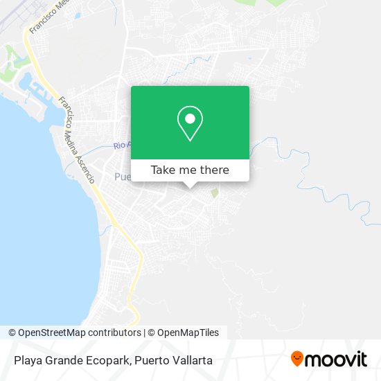 Playa Grande Ecopark map