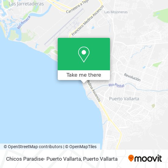 Chicos Paradise- Puerto Vallarta map