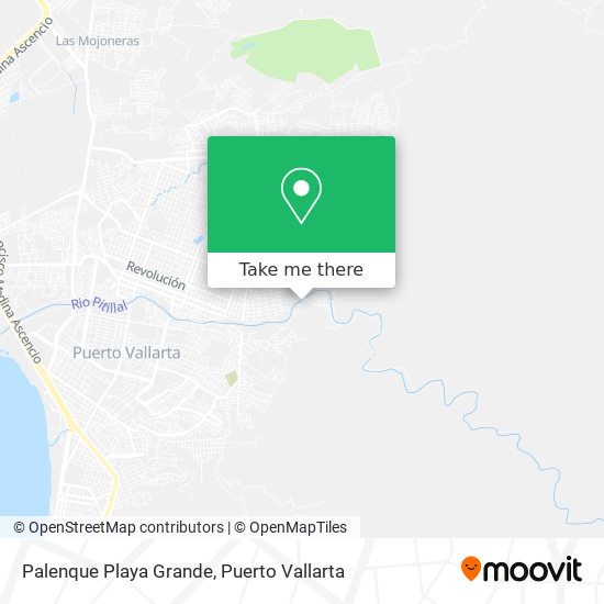 Palenque Playa Grande map