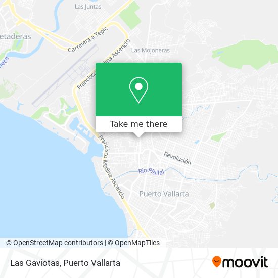 Las Gaviotas map