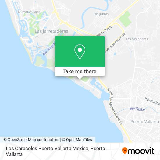 Los Caracoles Puerto Vallarta Mexico map
