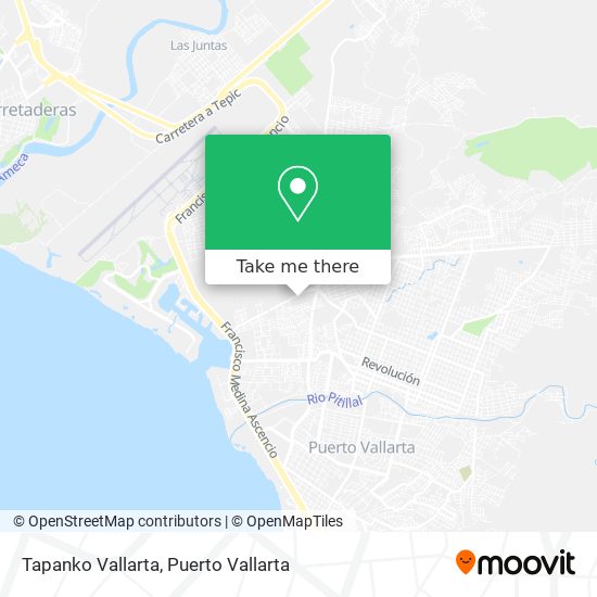 Tapanko Vallarta map